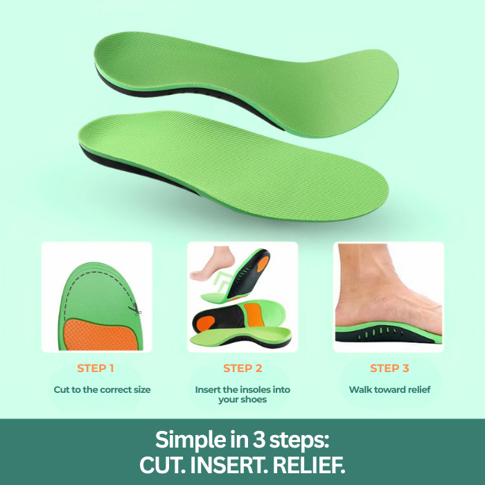 Footrez Orthopedic Insoles | Pain-relieving and shock-absorbing